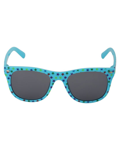 Carlton London Black Lens &amp; Blue Wayfarer Sunglasses For Boy