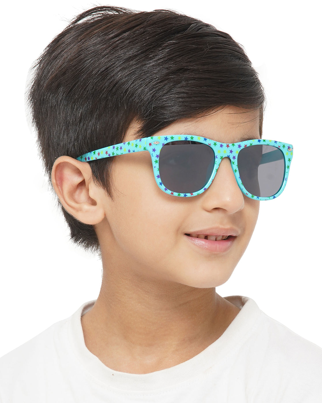 Carlton London Black Lens &amp; Blue Wayfarer Sunglasses For Boy