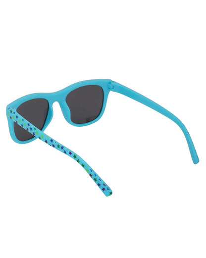 Carlton London Black Lens &amp; Blue Wayfarer Sunglasses For Boy
