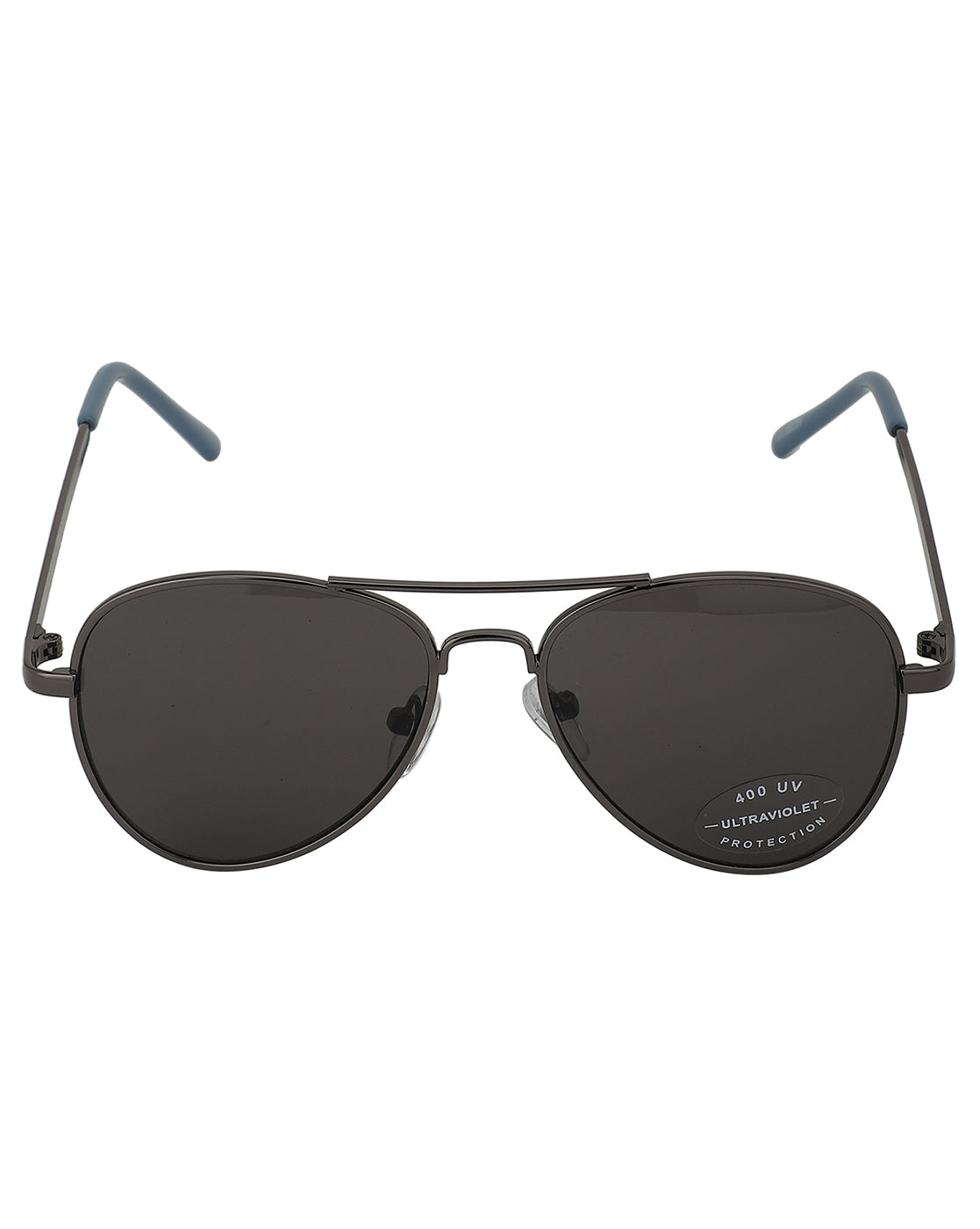 Carlton London Black Lens &amp; Gunmetal-Toned Aviator Sunglasses With Uv Protected Lens For Boy