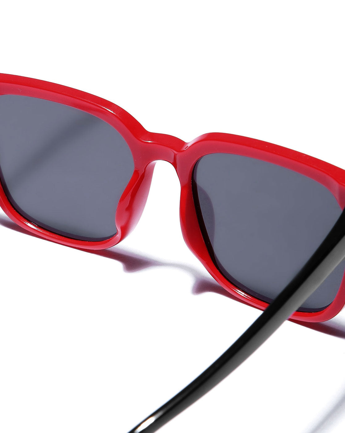 Red &amp; Black Toned with Polarised Lens Rectangle Sunglass for boy