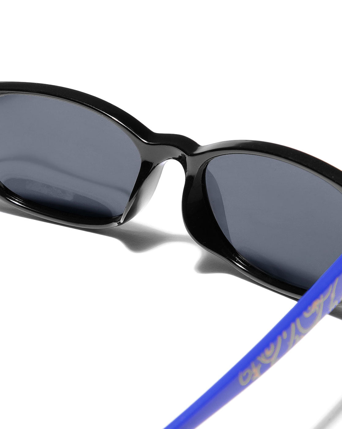 Black &amp; Blue Toned with Polarised Lens Rectangle Sunglass for boy