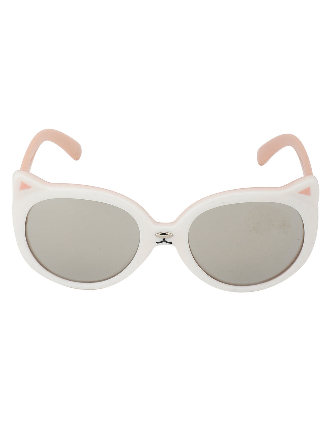 Carlton London Grey Lens &amp; White Cateye Sunglasses For Girl