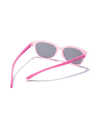 Pink Toned with Polarised Lens Rectangle Sunglass for girl