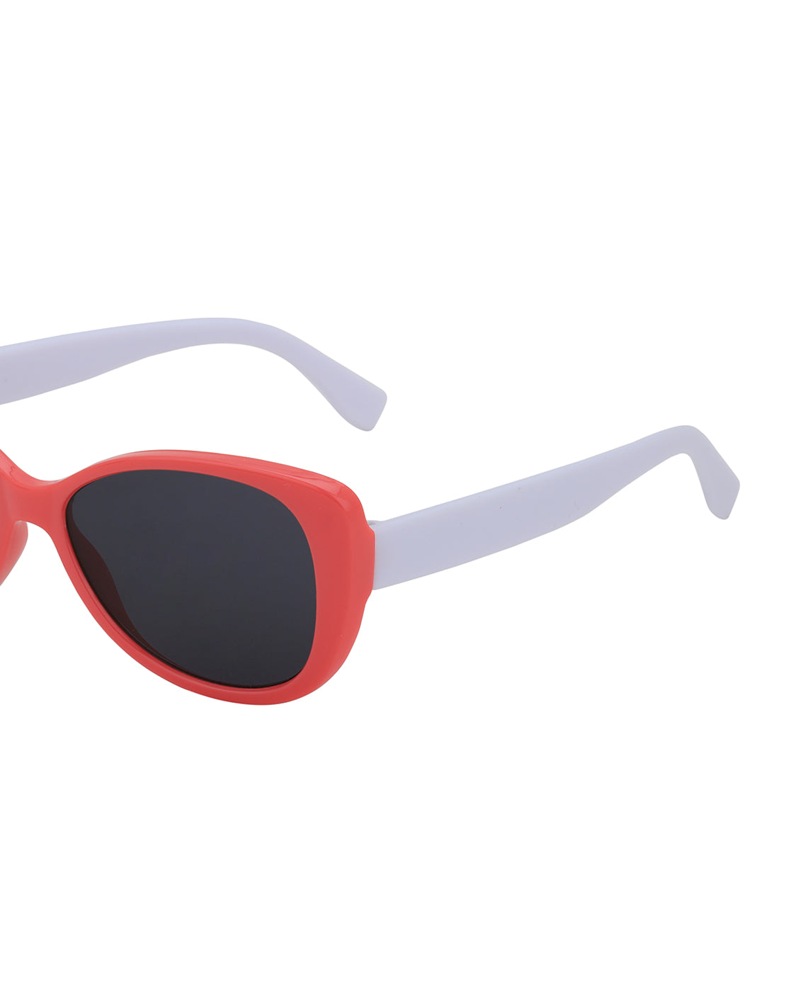 Pink &amp; White Toned UV Protected Lens Butterfly Sunglass for girl