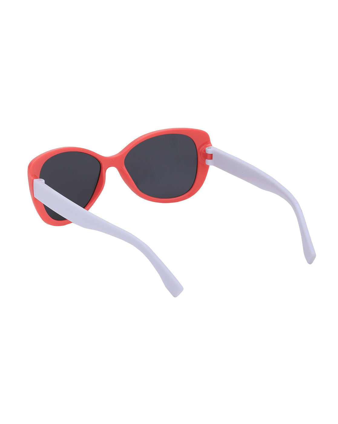 Pink &amp; White Toned UV Protected Lens Butterfly Sunglass for girl