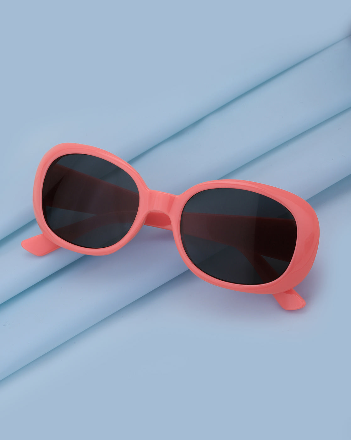Pink Toned UV Protected Lens Rectangle Sunglass for girl