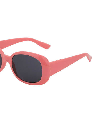Pink Toned UV Protected Lens Rectangle Sunglass for girl