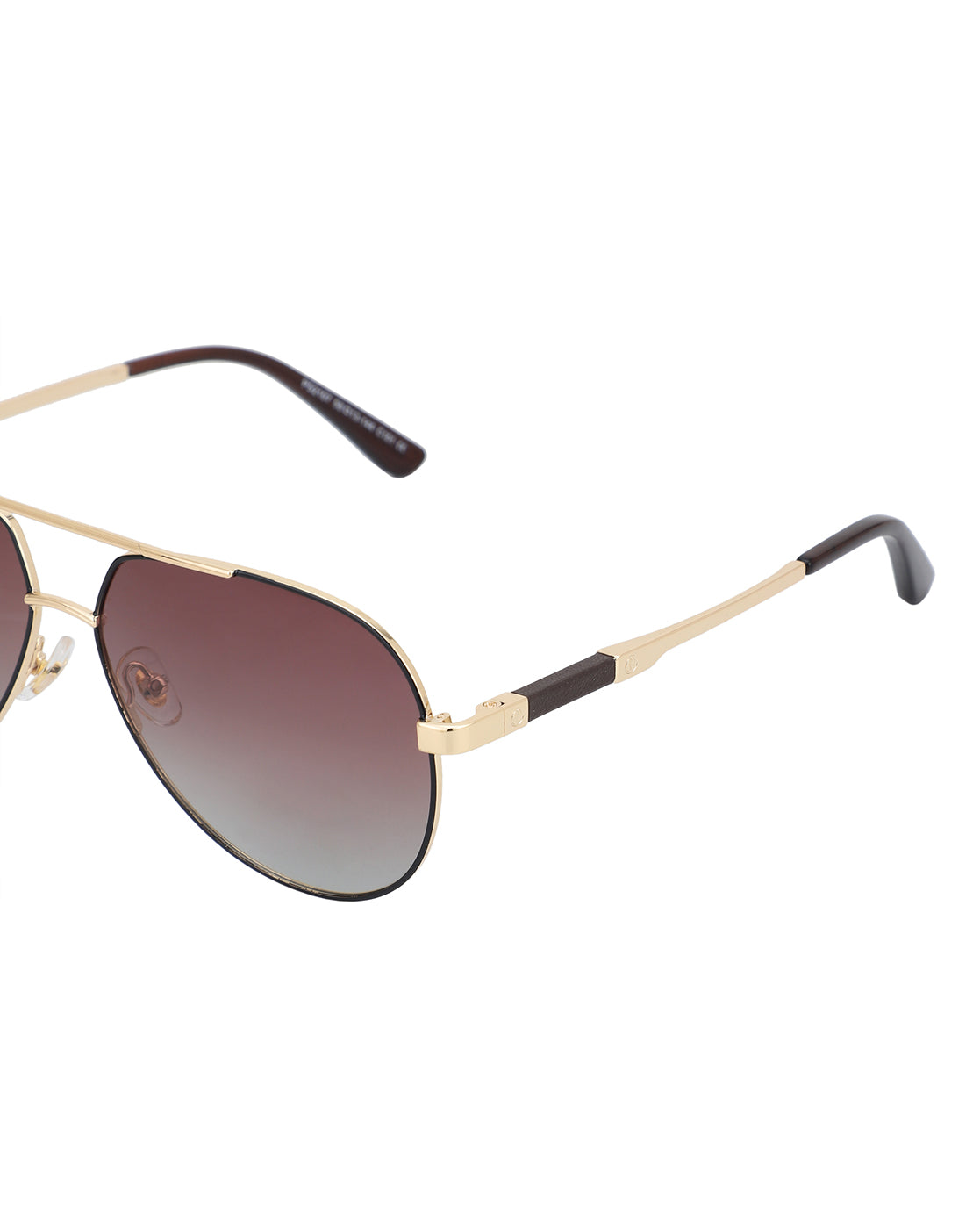 Premium Gold with Brown Toned &amp; Polarised Lens Aviator Sunglass for men
