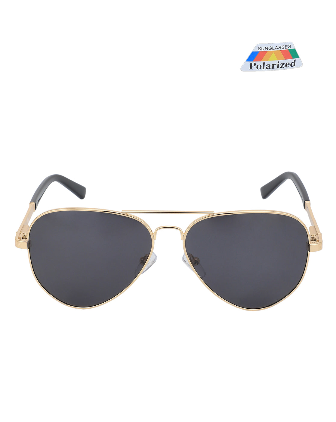 Premium Gold with Black Toned &amp; Polarised Lens Aviator Sunglass for men