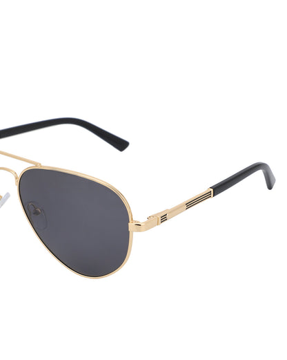 Premium Gold with Black Toned &amp; Polarised Lens Aviator Sunglass for men