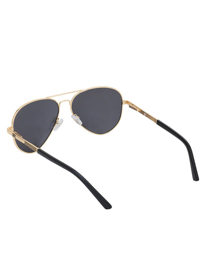 Premium Gold with Black Toned &amp; Polarised Lens Aviator Sunglass for men