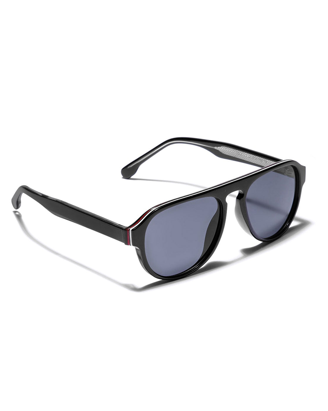 Black Toned with Polycarbonate UV Protected Lens Oval Sunglass for men