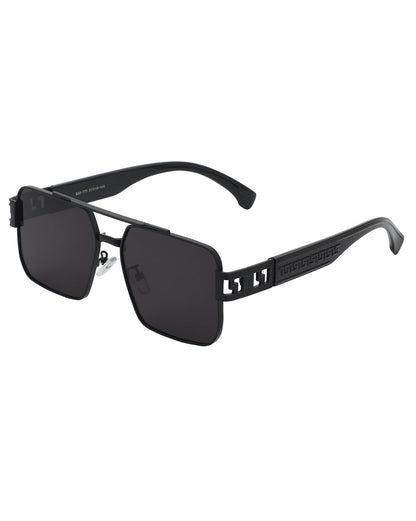 Black Toned with UV Protected Lens Rectangle Sunglass for men