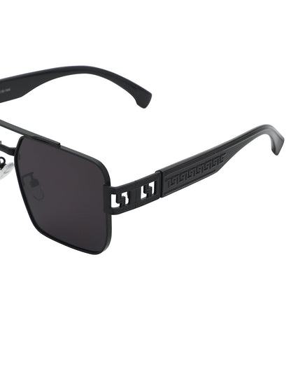 Black Toned with UV Protected Lens Rectangle Sunglass for men