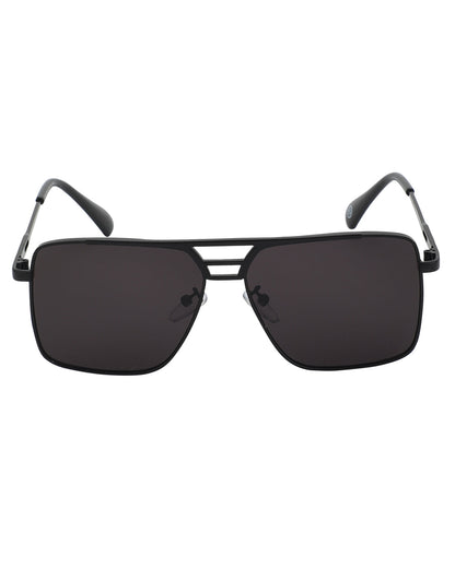Black Toned UV Protected Lens Rectangel Sunglass for men