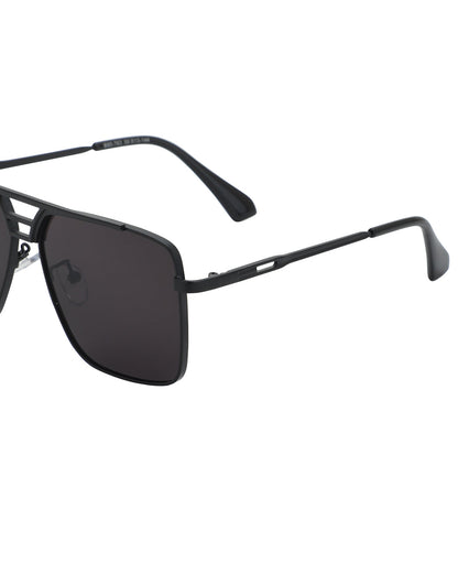 Black Toned UV Protected Lens Rectangel Sunglass for men