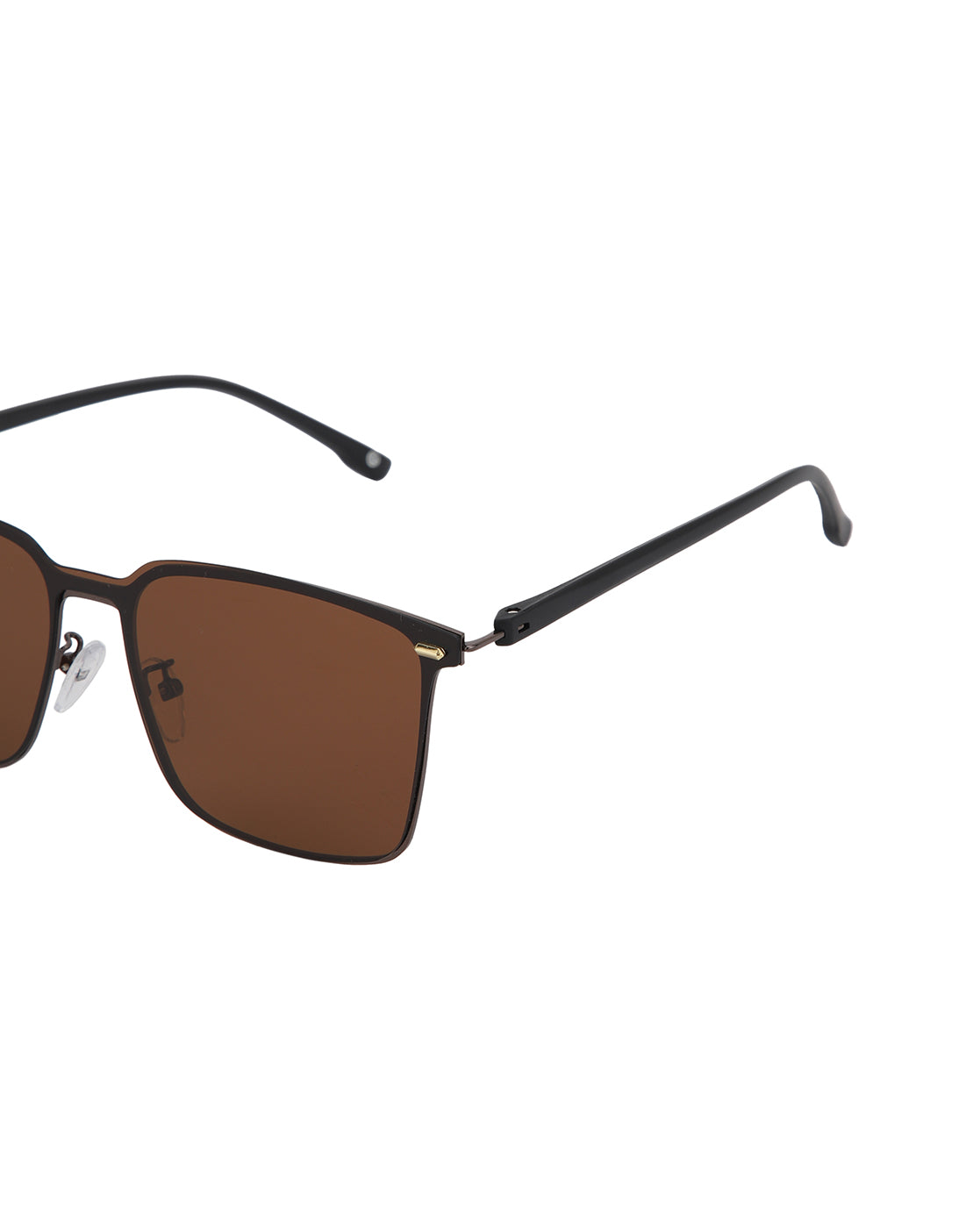 Black Toned with Brown Polarised lens Wayfarer Sunglass for mens
