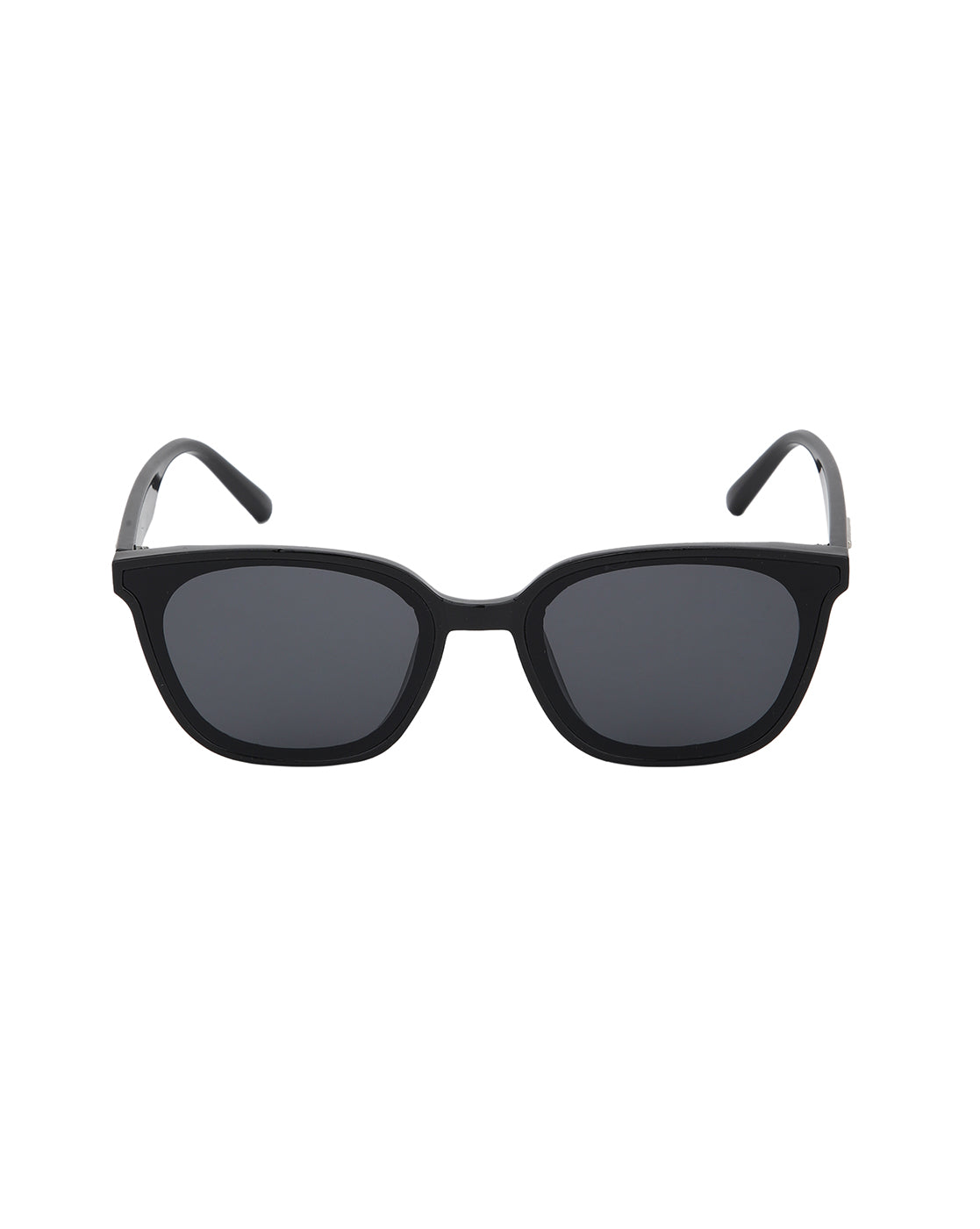 Black Toned with Black UV Protected Lens Rectangle Sunglass for unisex