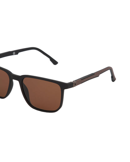 Brown Toned with Brown Polarised Lens Wayfarer Sunglass for men
