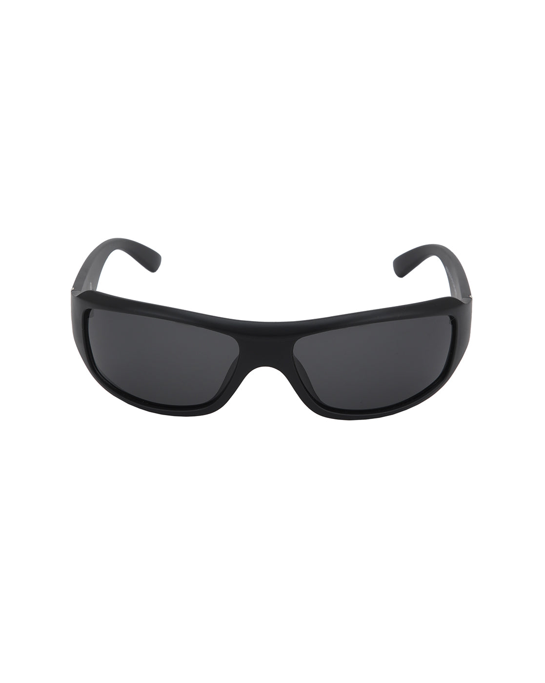 Black with Silver Toned and Black Polarised Lens Sports Sunglass for men