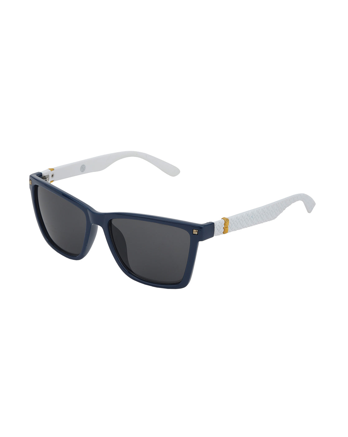 Blue with White Toned and UV Protected Lens Rectangle Sunglass for unisex