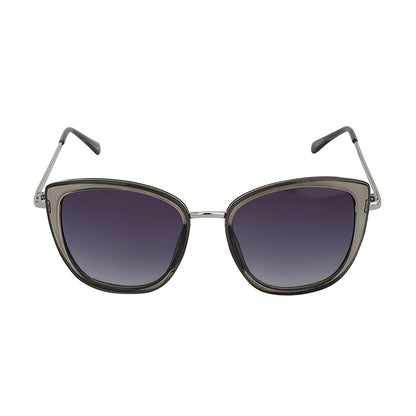 Carlton London Silver Toned Uv Protected Cateye Sunglasses For Women