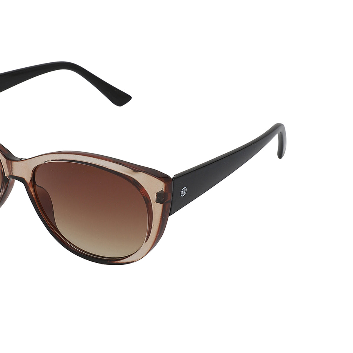 Carlton London Brown &amp; Black Toned Uv Protected Rectangle Sunglasses For Women