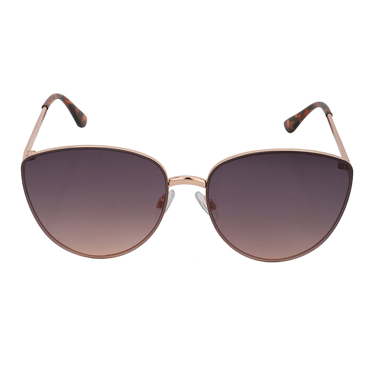 Carlton London Rose Gold &amp; Brown Toned Uv Protected Cateye Sunglasses For Women