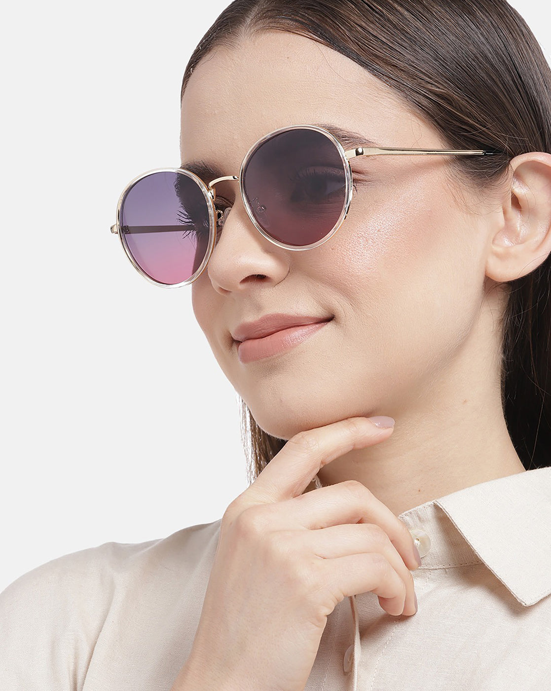 Carlton London Oval Sunglasses With Uv Protected Lens For Women