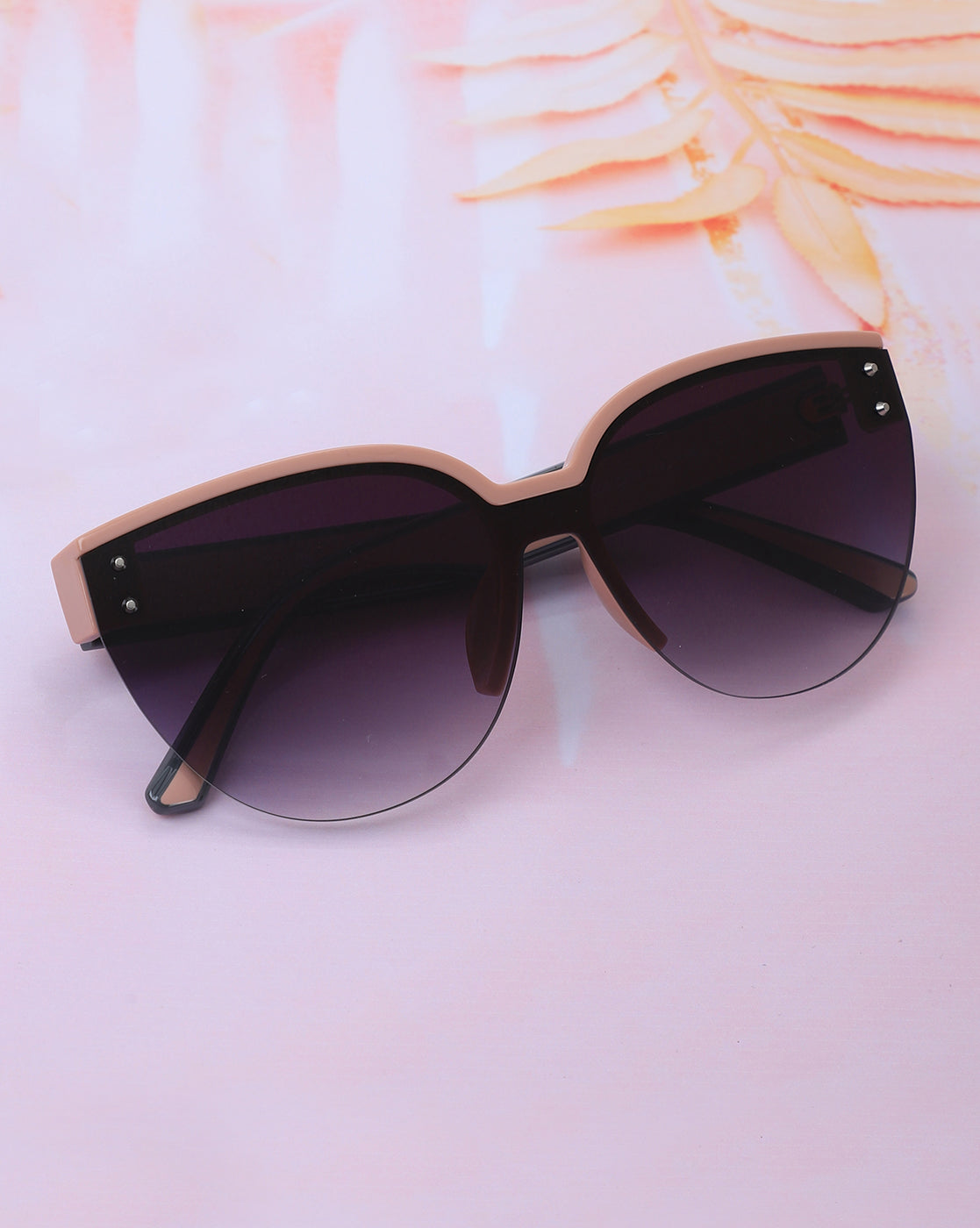 Premium Pink with Grey Toned &amp; UV Protected Lens Cat Eye Sunglass for women
