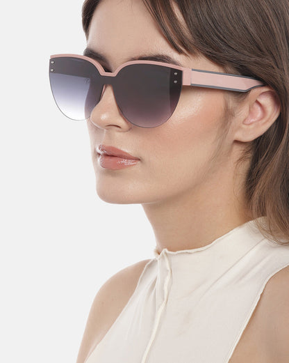 Premium Pink with Grey Toned &amp; UV Protected Lens Cat Eye Sunglass for women