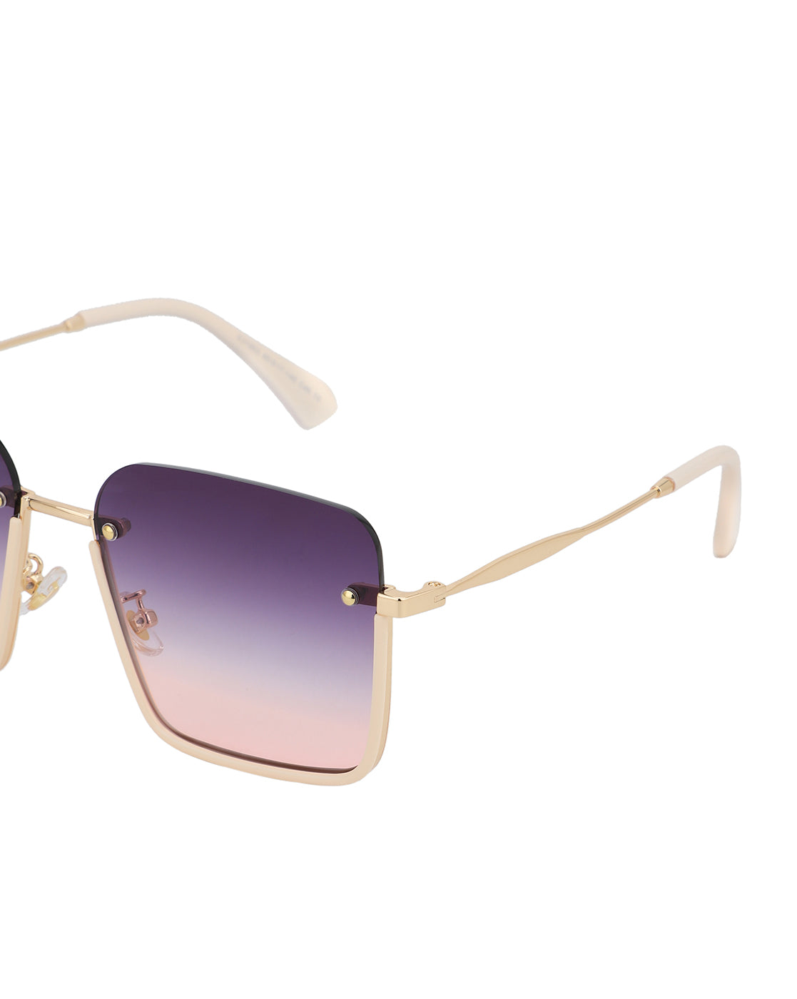 Premium Gold Toned &amp; UV Protected Lens Oversized Sunglass for women