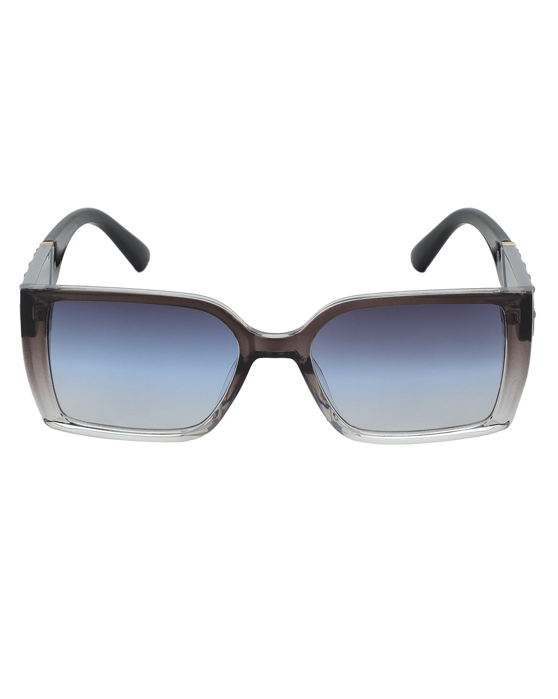 Grey &amp; Black Toned with UV Protected Lens Rectangle Sunglass for women
