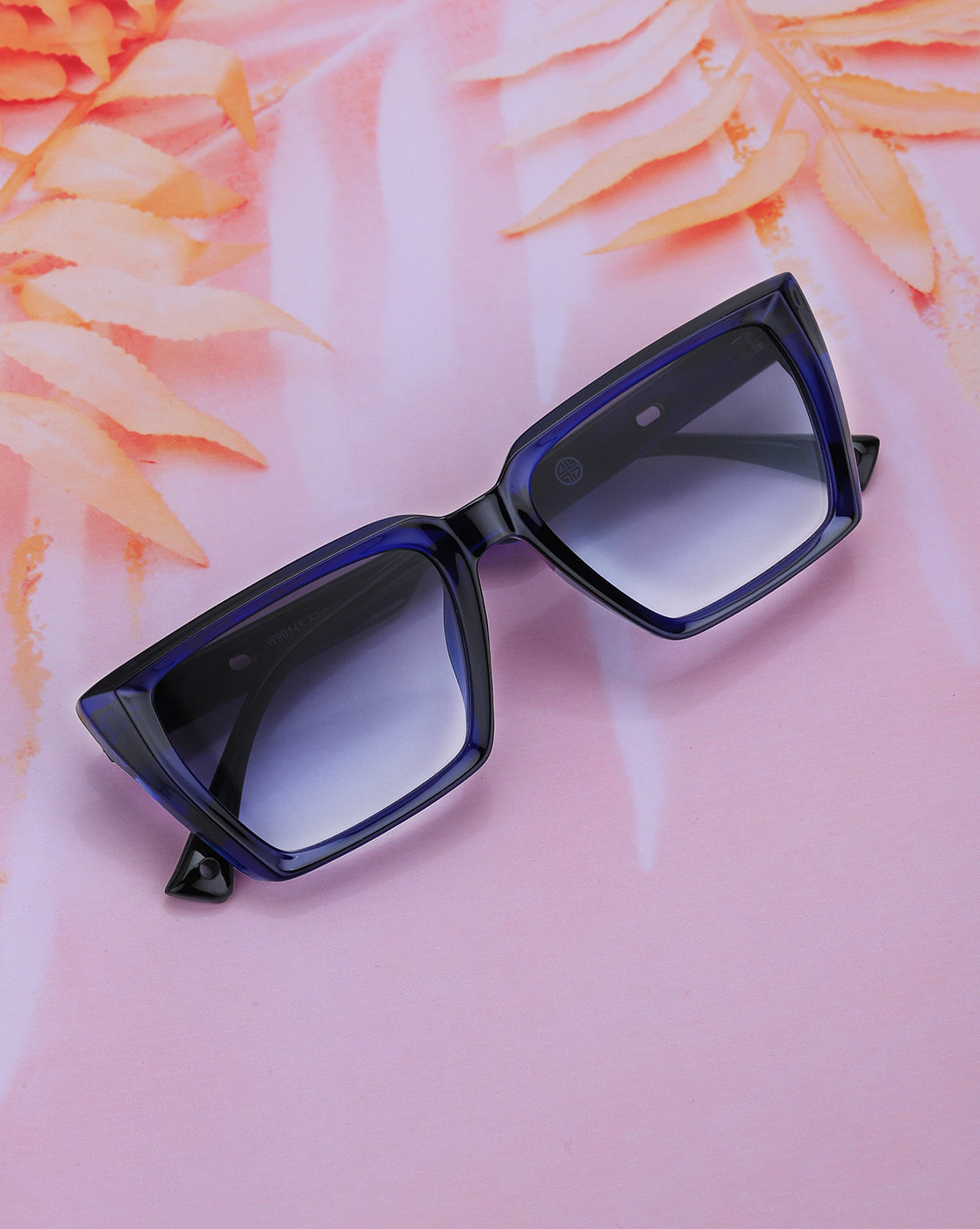Blue Toned with UV Protected Rectangle Sunglass for women