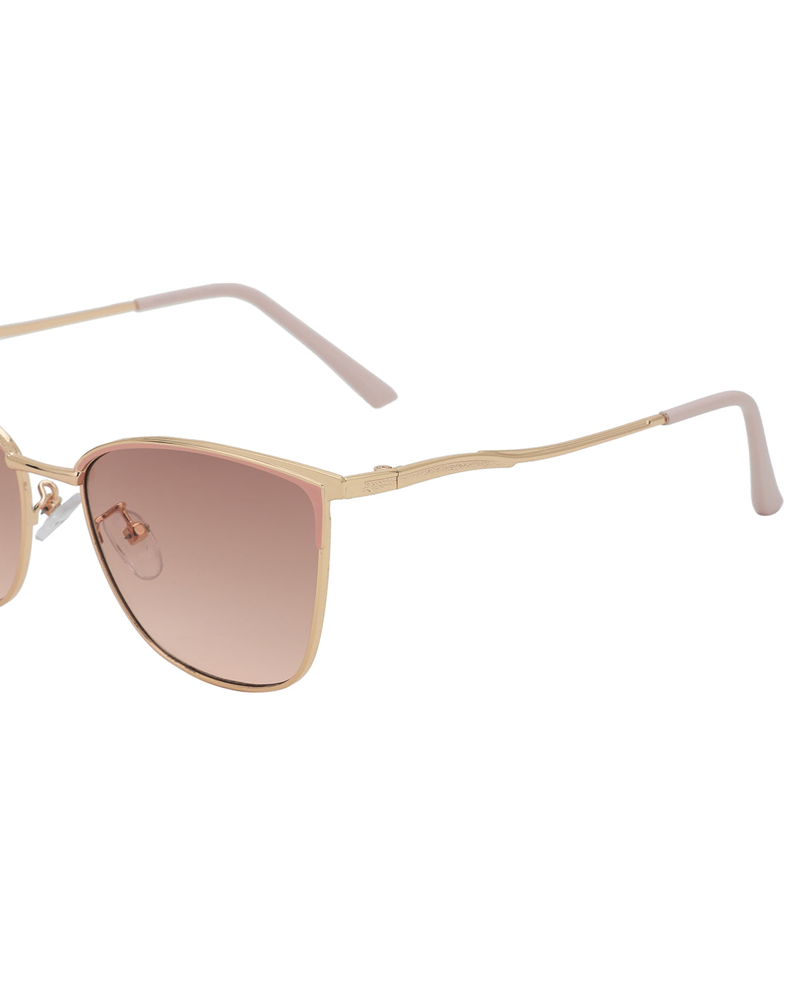 Gold &amp; Pink Toned with UV Protected Lens Cateye Sunglass for women
