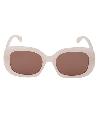 Peach Toned with UV Protected Lens Oversized women Sunglass