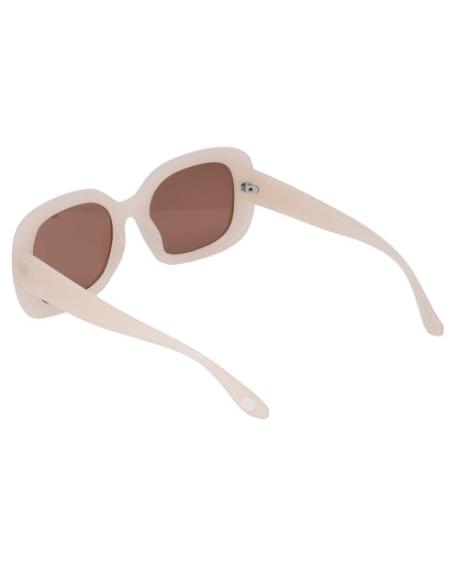 Peach Toned with UV Protected Lens Oversized women Sunglass
