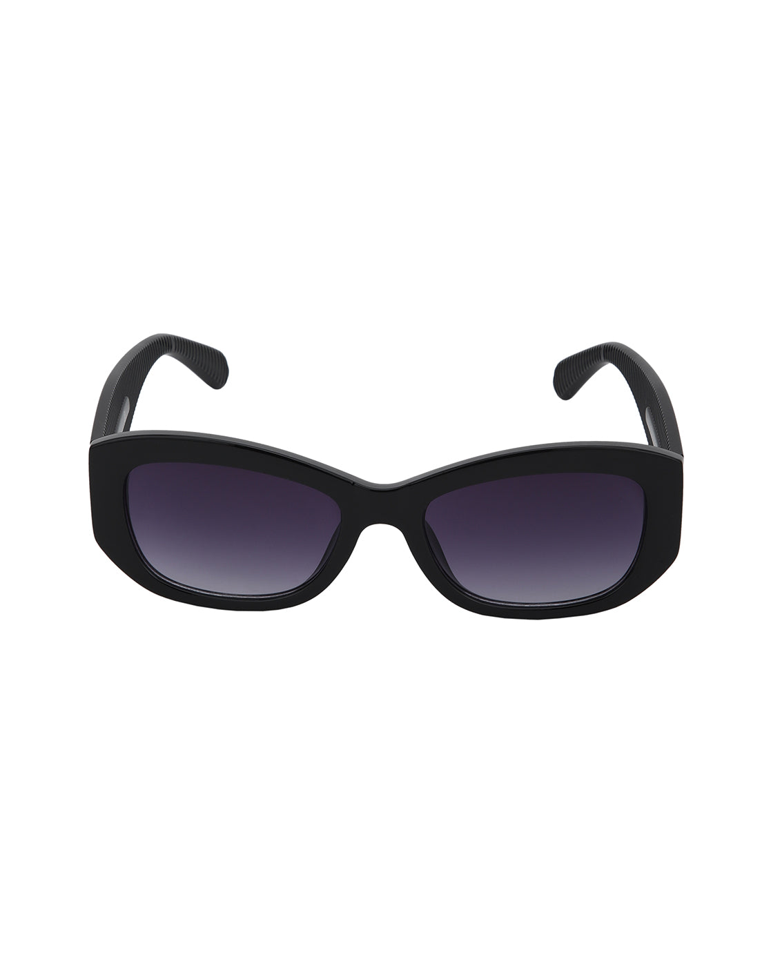 Black Toned with Blue Shade UV Protected Lens Butterfly Sunglass for womens