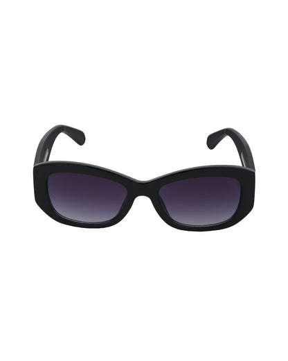 Black Toned with Blue Shade UV Protected Lens Butterfly Sunglass for womens