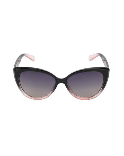 Black and Pink Toned with Polarised Cat Eye Sunglass for women