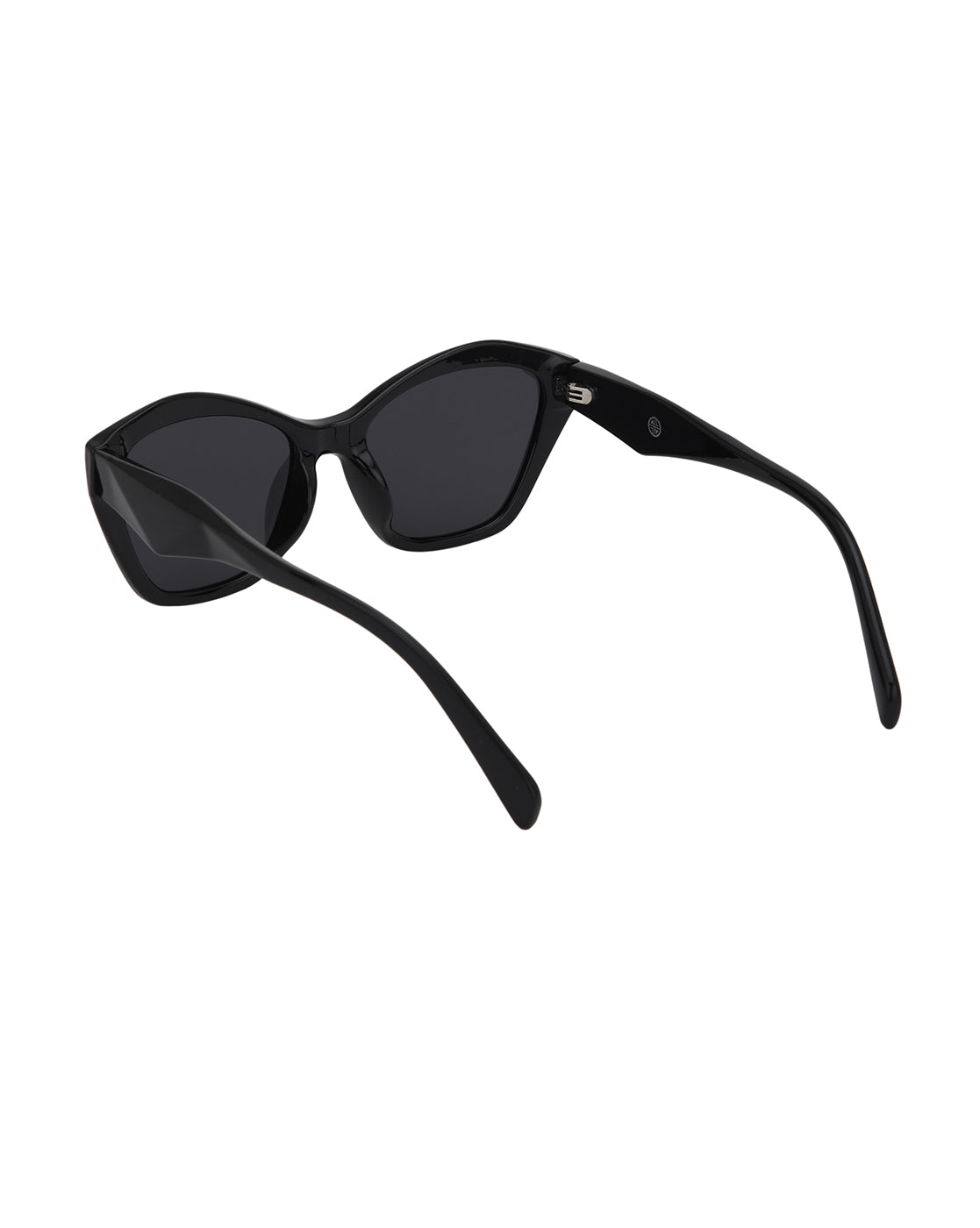 Black Toned with Blue Polarised Lens Butterfly Sunglass for women