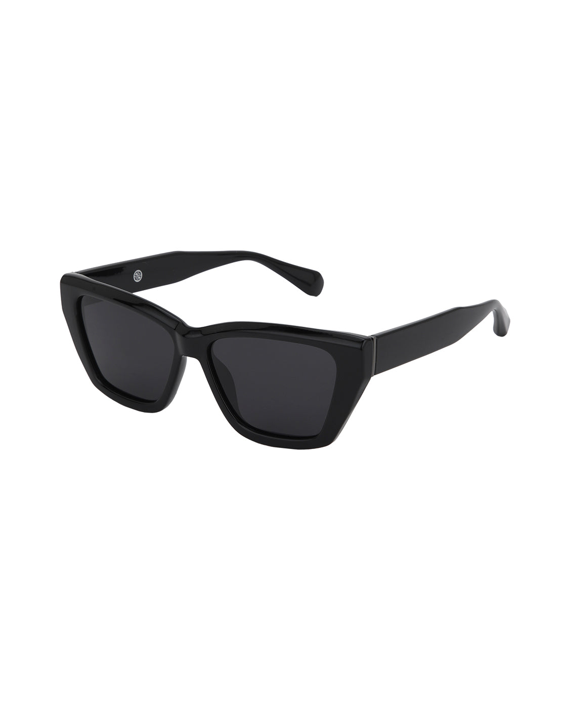 Black Toned with Black Polarised Lens Rectangle Sunglass for women