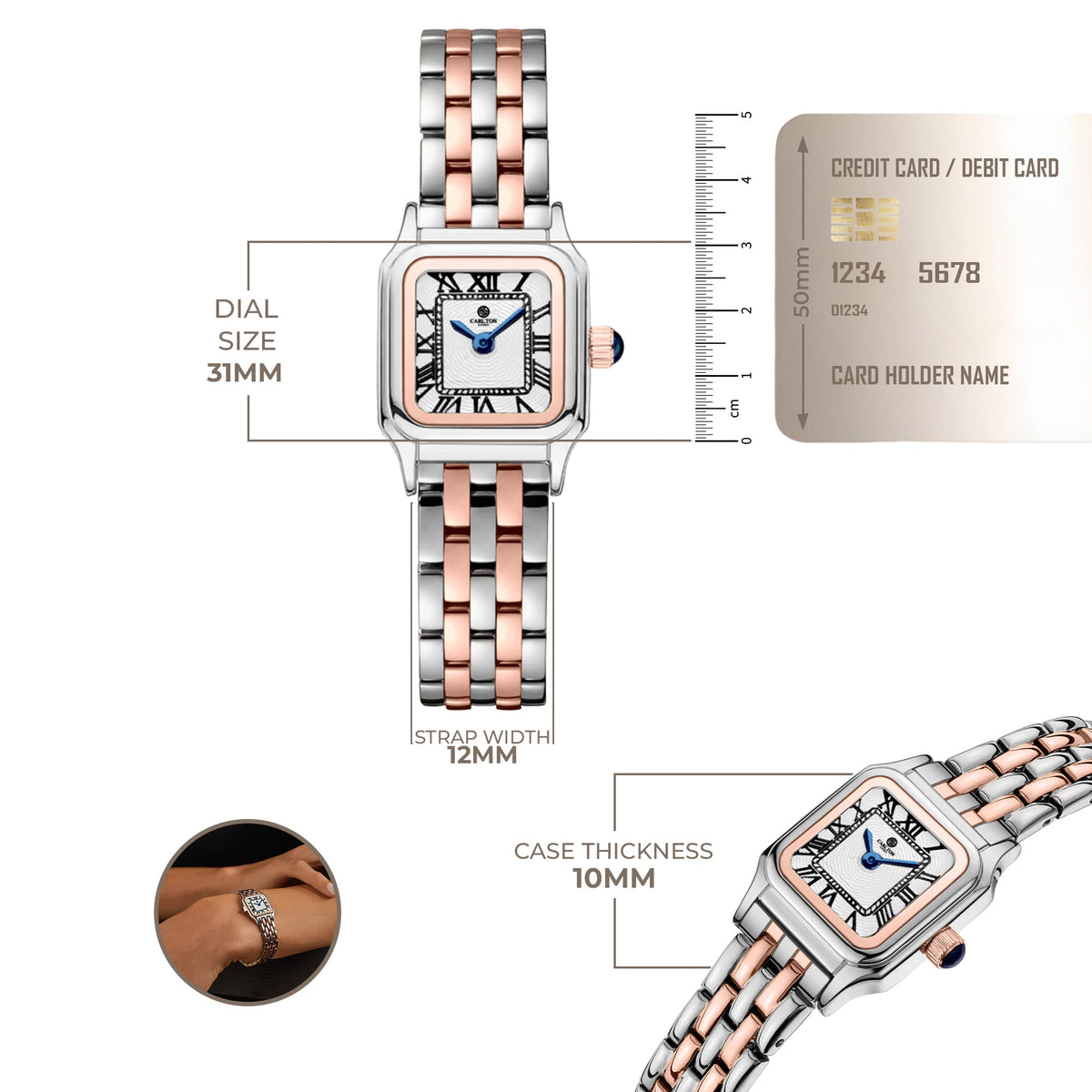 Chloe Mini White Women Analog with Bracelet Watch CLWWS-02
