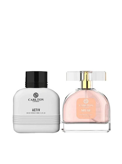 Carlton London Combo Men Activ And Women Muse Perfume - 100Ml Each