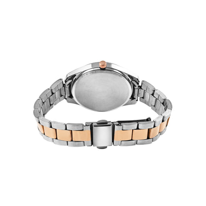 Women Rose Gold / Green Stainless Steel Harper Collection Analog Watch CLBRTDGRN