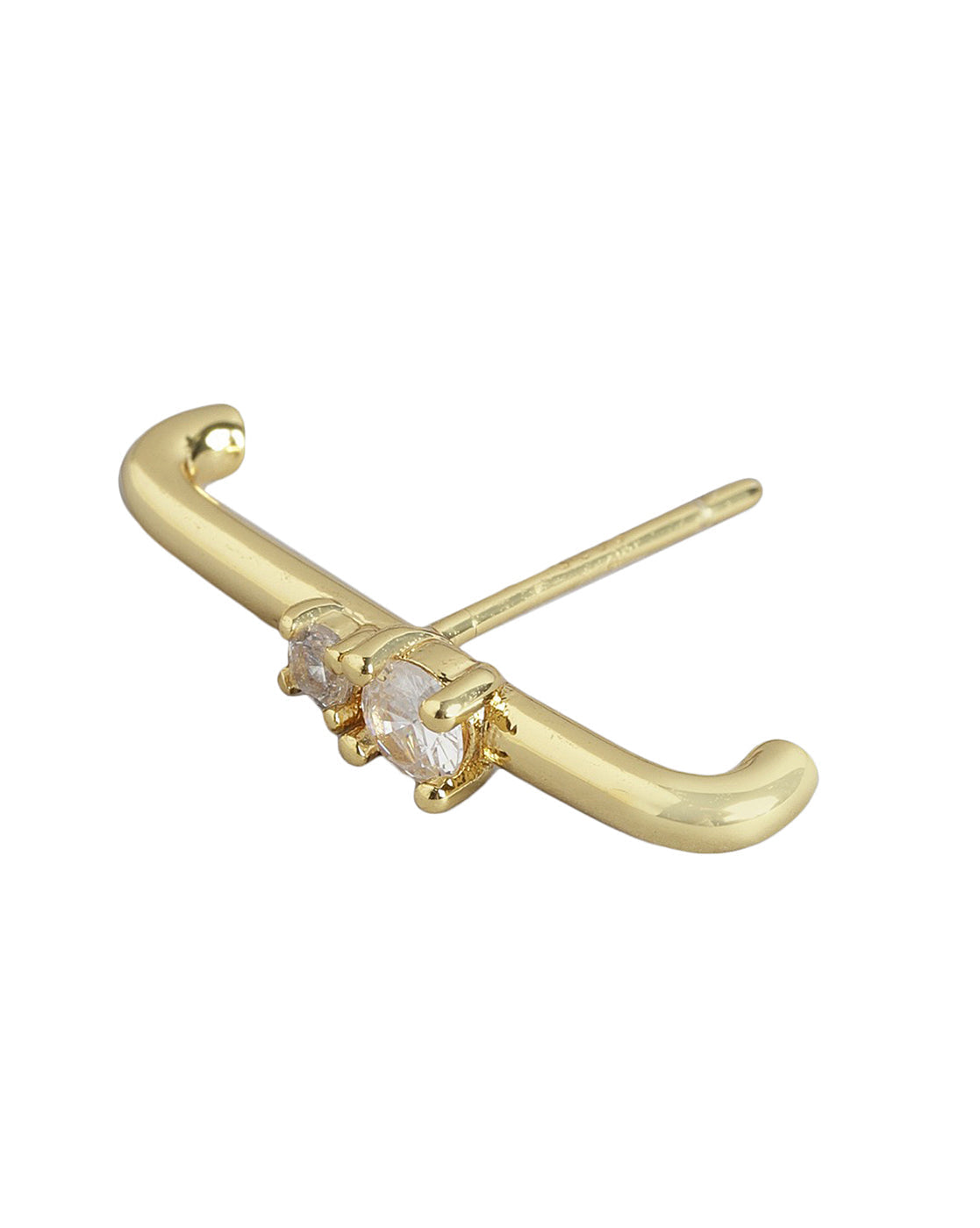 Gold Plated With Cz Ear Lobe Earring For Women