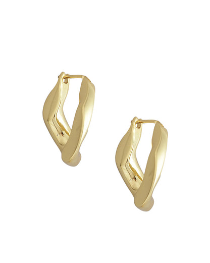 Gold Plated Stylish Hoop Earring For Women