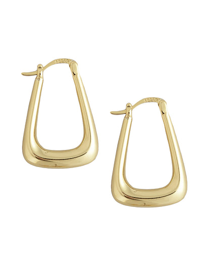 Gold Plated Fancy Hoop Earring For Women