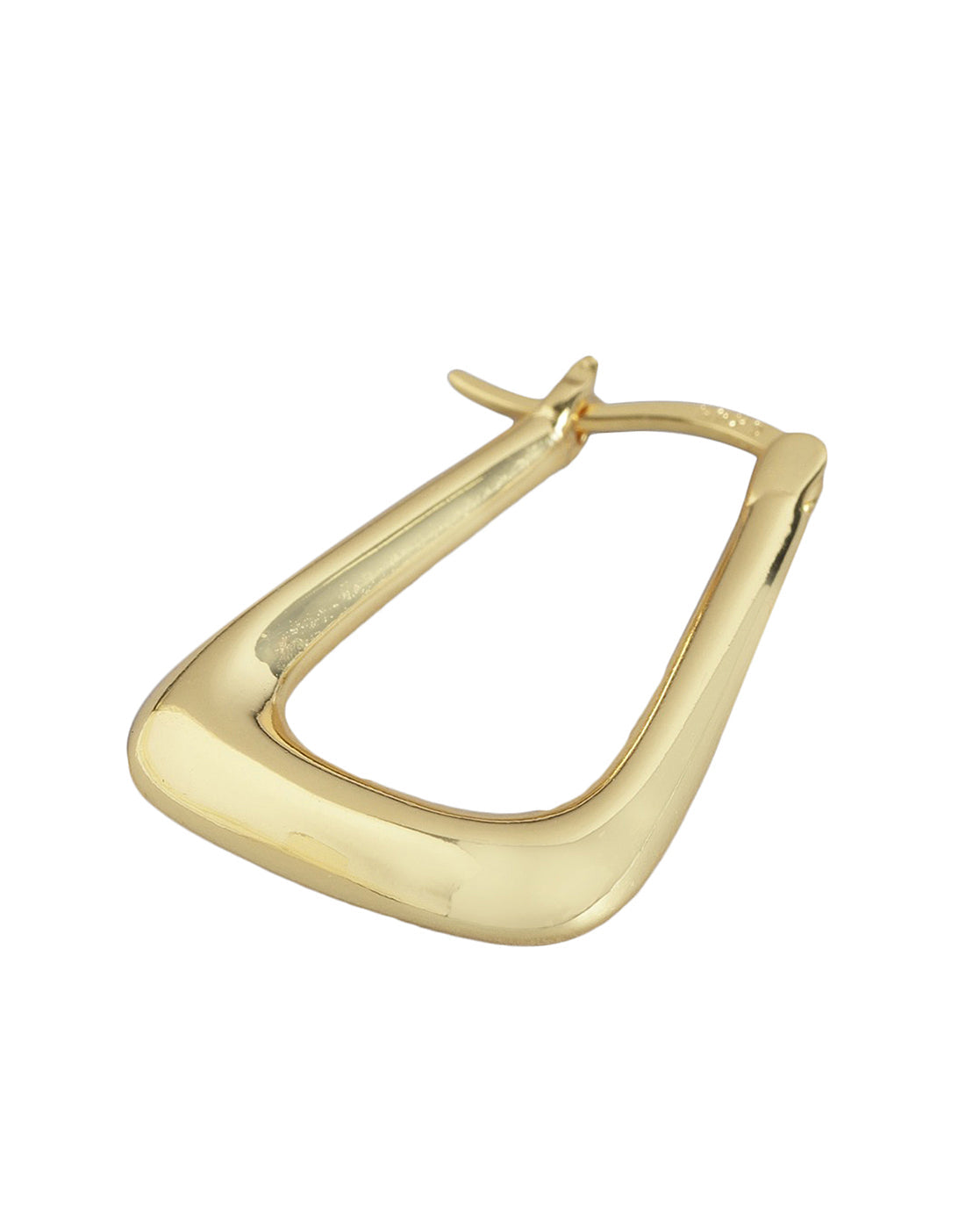 Gold Plated Fancy Hoop Earring For Women